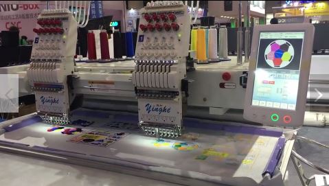 4 heads Computerized Digital Monogramming embroidery machine