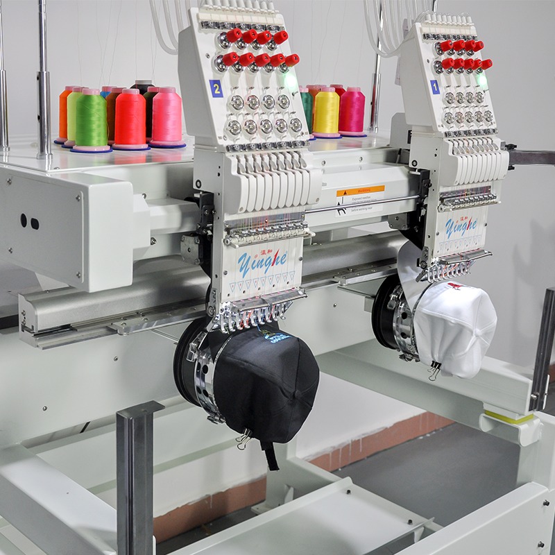 2heads Digital monogrammin embroidery machine for cap, agbada and Clothes
